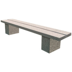 banc béton extérieur Cévennes
