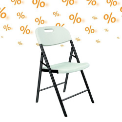 28 chaises polyéthylène pliantes Saturne