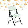 28 chaises polyéthylène pliantes Saturne