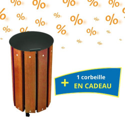 2 corbeilles de ville Léa grande capacité + 1 corbeille en cadeau
