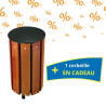 2 corbeilles de ville Léa grande capacité + 1 corbeille en cadeau