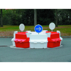 séparateur de voies plastique emboitable