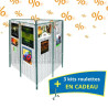 6 grilles d'exposition + 3 kits roulettes en cadeau