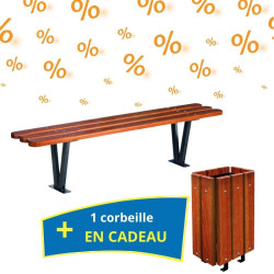 4 banquettes de rue La Nîmoise + 1 corbeille en cadeau