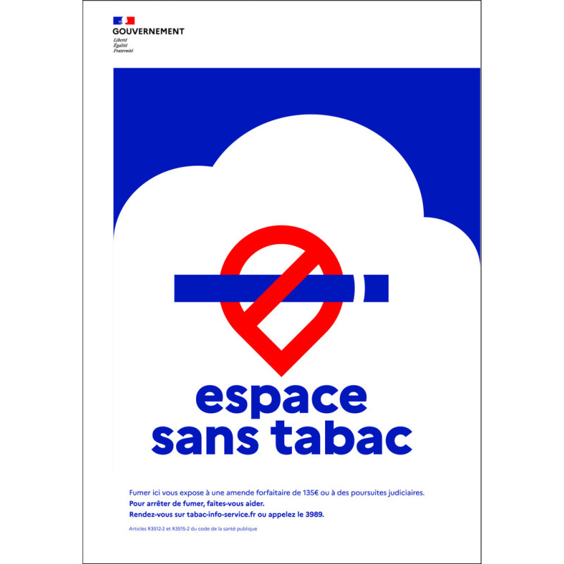 Panneau interdiction de fumer extérieur