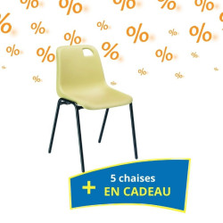 45 chaises Vanoise empilables M2 + 5 chaises en cadeau