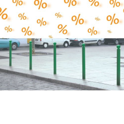 10 poteaux extérieurs acier Boule