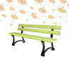 5 bancs publics Le Bastiais en pin