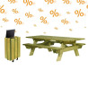 3 tables pique-nique Bessilles PMR + 1 corbeille