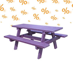 3 tables pique-nique pour collectivités Sylvestre