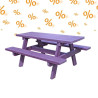 3 tables pique-nique pour collectivités Sylvestre
