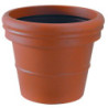 pot de fleurs rond lisse pour collectivité