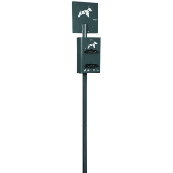 borne 2 rouleaux propreté canine