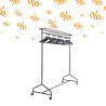 2 vestiaires sur roulettes + cintres antivol