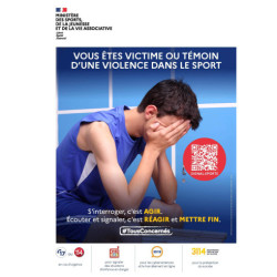 Panneau signalement violences dans le sport