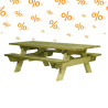 4 tables pique-nique PMR à sceller Bessilles