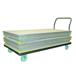 6 podiums à hauteur variable + 1 chariot en cadeau