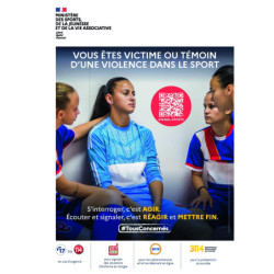 Panneau signalement violences dans le sport