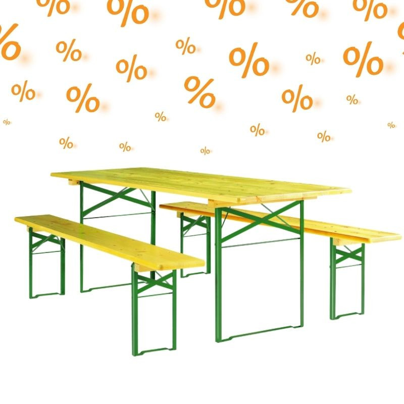 5 ensembles Festifs tables et bancs