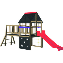 Multijeux bois Gymino + jeu ressort Petits Loups + panneau