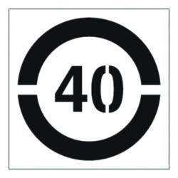 pochoir marquage route