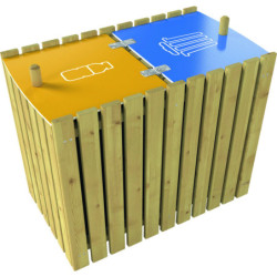 corbeille aire de jeux extérieure Duo