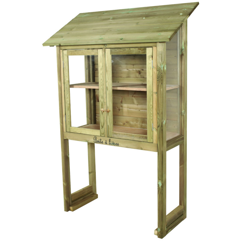 boîte à livres en bois