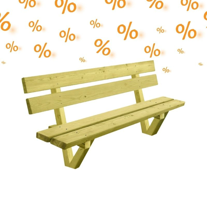 3 bancs de ville bois Le Forestier