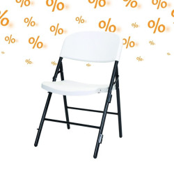 30 chaises polyéthylène pliantes Uria