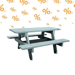 3 tables pique-nique recyclé Brague