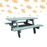3 tables pique-nique recyclé Brague