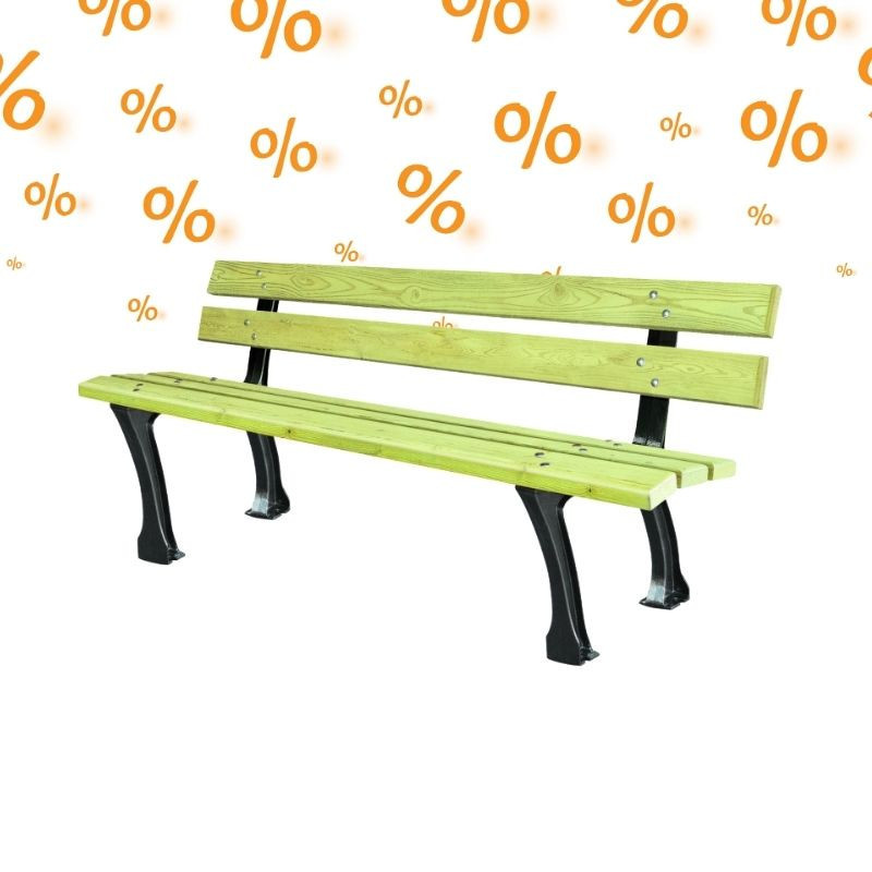 3 bancs en pin Le Clermontais