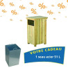 Corbeille de propreté extérieure Gardiole + 1 seau OFFERT