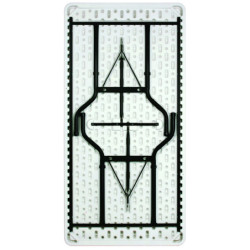 5 tables polyéthylène Saturne + 10 bancs + 1 ensemble OFFERT