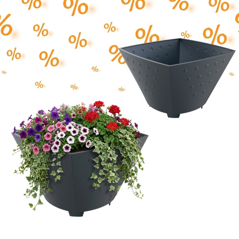 2 jardinières acier Gala