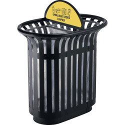 corbeille extérieure recyclage Tulipe double