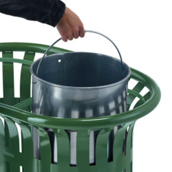 Seau intérieur en acier galvanisé en option, nous consulter.