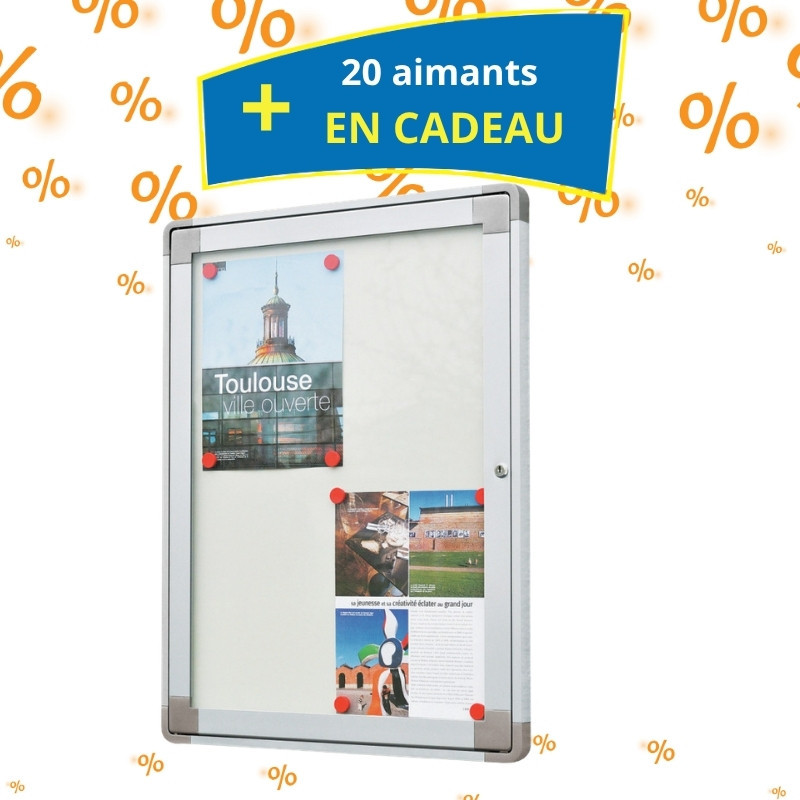 1 vitrine extérieure Alcyone + 20 aimants offerts