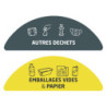 Stickers, en option.