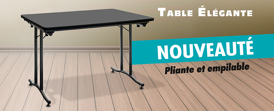 Nouvelle table pliante moderne